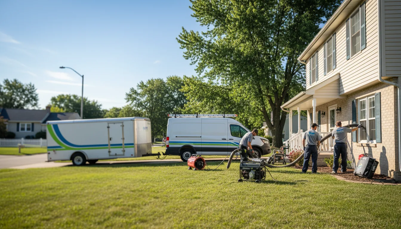 Flooded Basement Restoration And Cleanup With Repair in Lamar, IN near me